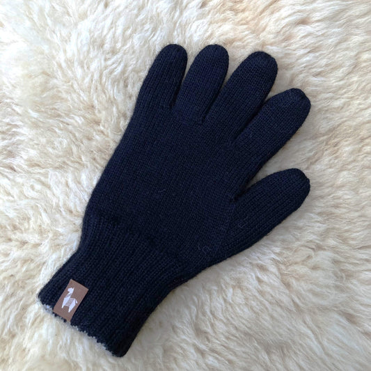 Alpaca Gloves - Men's Solid Reversible