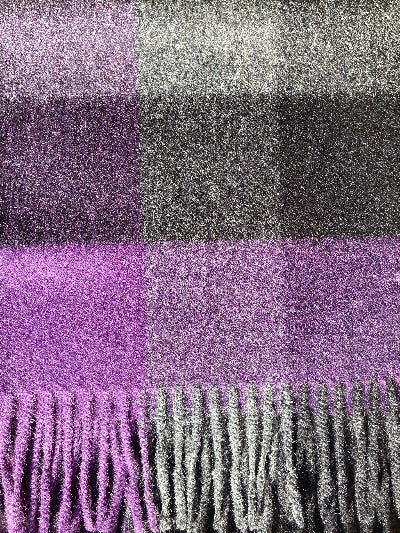 Alpaca Scarf -  Plaid Baby Alpaca