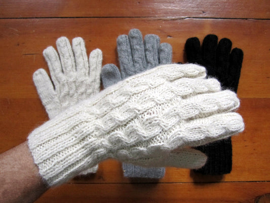 Gants en Alpaga - Femme, Torsadés