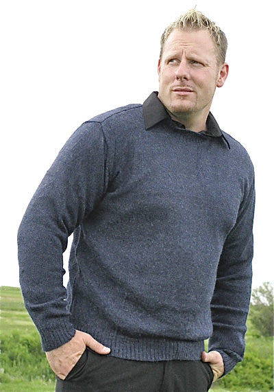 Alpaca Sweater - Royal Baby Crew Neck Sweater