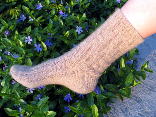 Alpaca Paca Pac - Garter Rib Comfort Socks