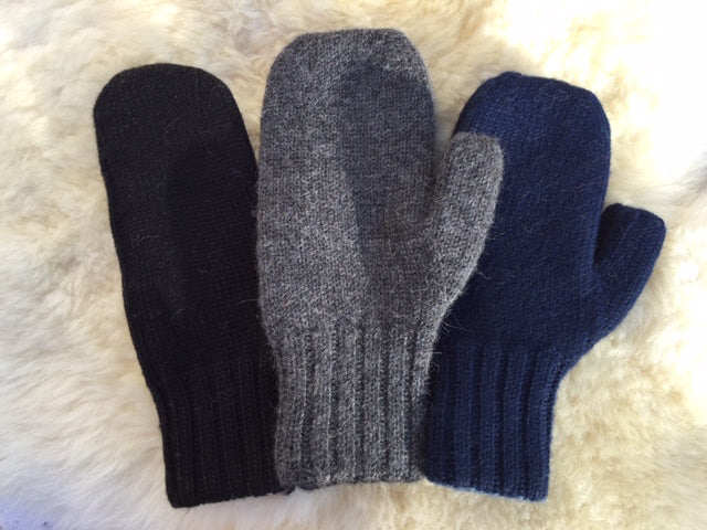 Alpaca Mittens - Heavyweight Reversible