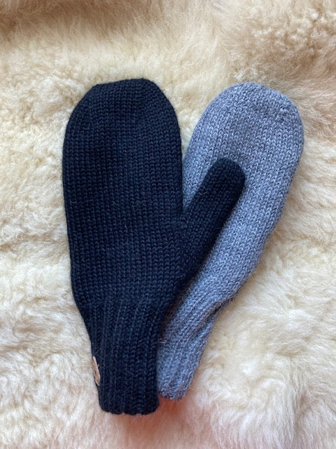 Alpaca Mittens - Heavyweight Reversible