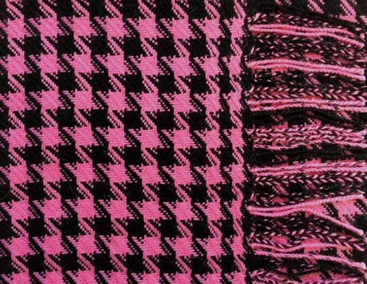 Alpaca Scarf - Baby Alpaca Houndstooth