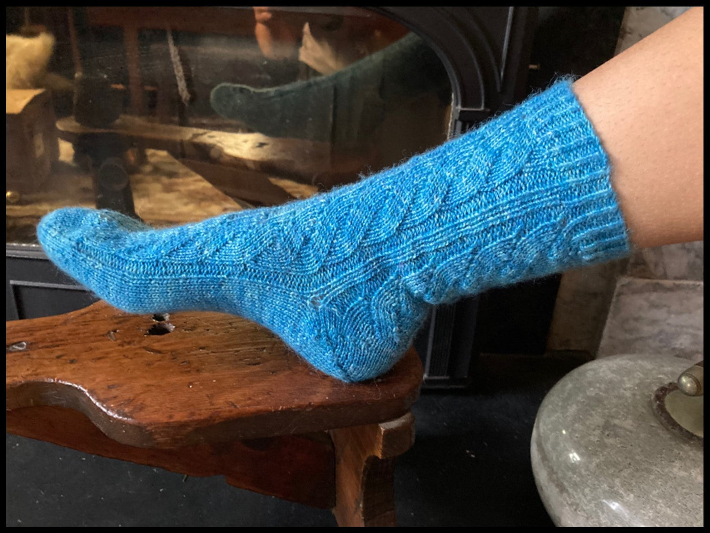Alpaca Paca Pac - Eyelet Mock Cable Socks